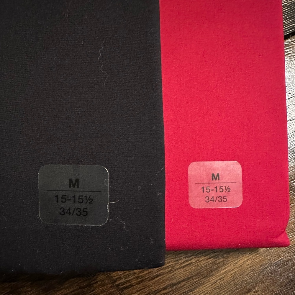 Alfani 2 Pack Men's Bold Red and Sleek Black Dress Shirts - Picture 4 of 7